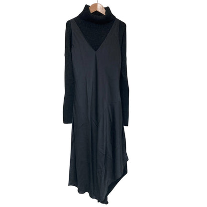 オールセインツ ARTA DRESS ニットレイヤードワンピース