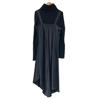 オールセインツ ARTA DRESS ニットレイヤードワンピース