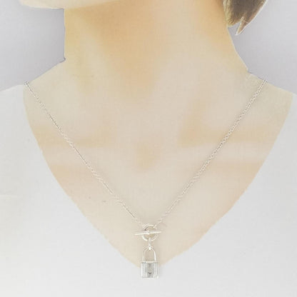 エルメス アミュレット カデナ 925 シルバー ネックレス