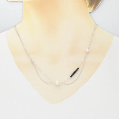 Tasaki アコヤ パール Au750 ホワイト ゴールド ネックレス