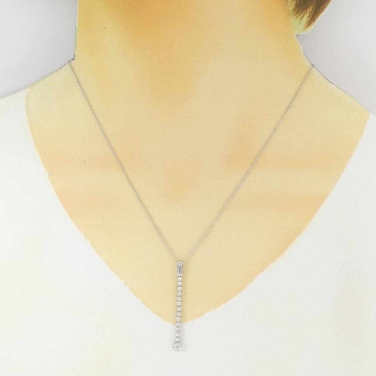 ティファニー ジャズ ロングドロップ プラチナ ネックレス