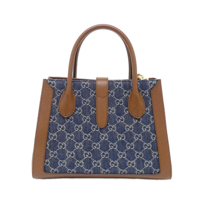 グッチ JACKIE 1961 GGジャカードデニム レザー ショルダーバッグ