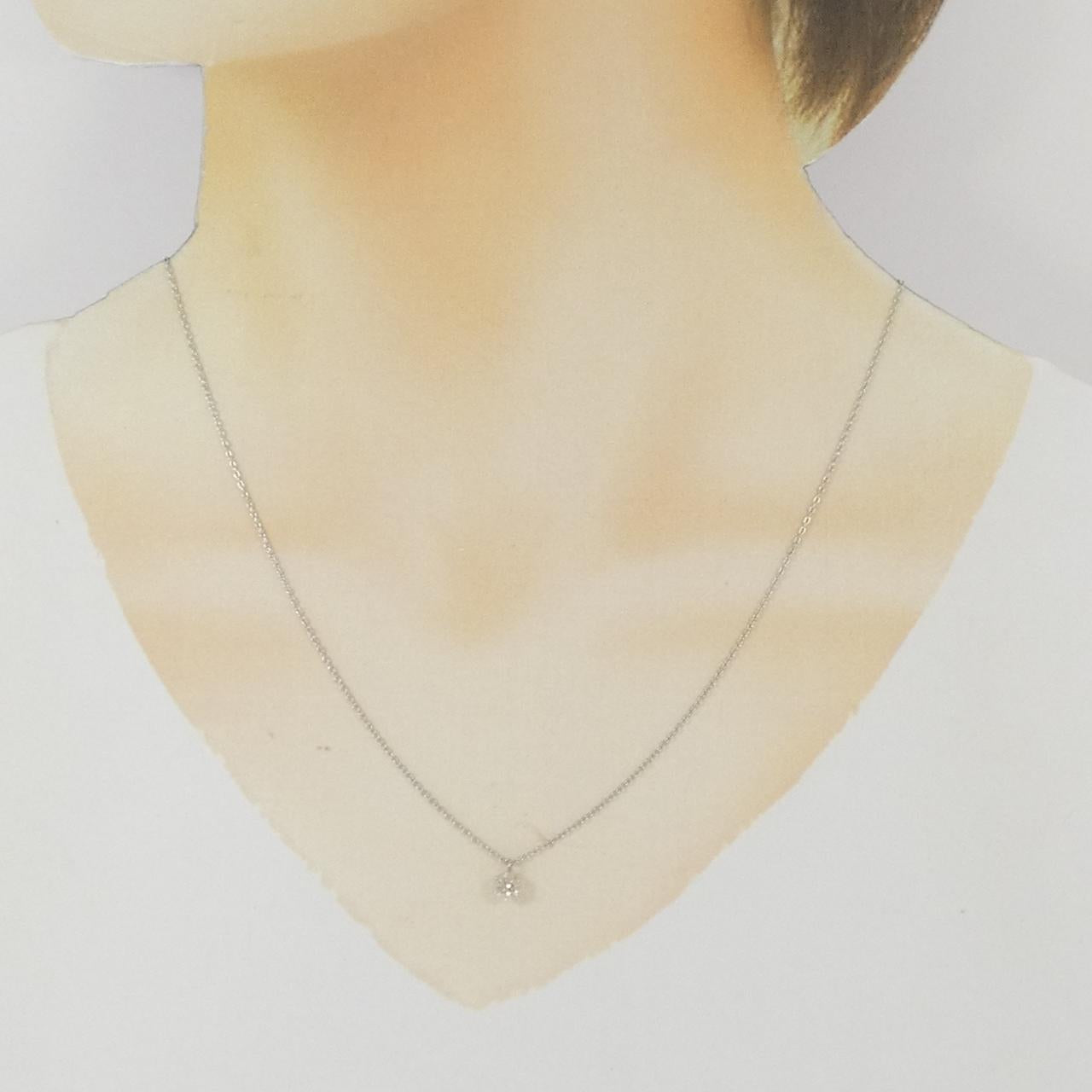 Pt900 Pt850 ダイヤモンドネックレス