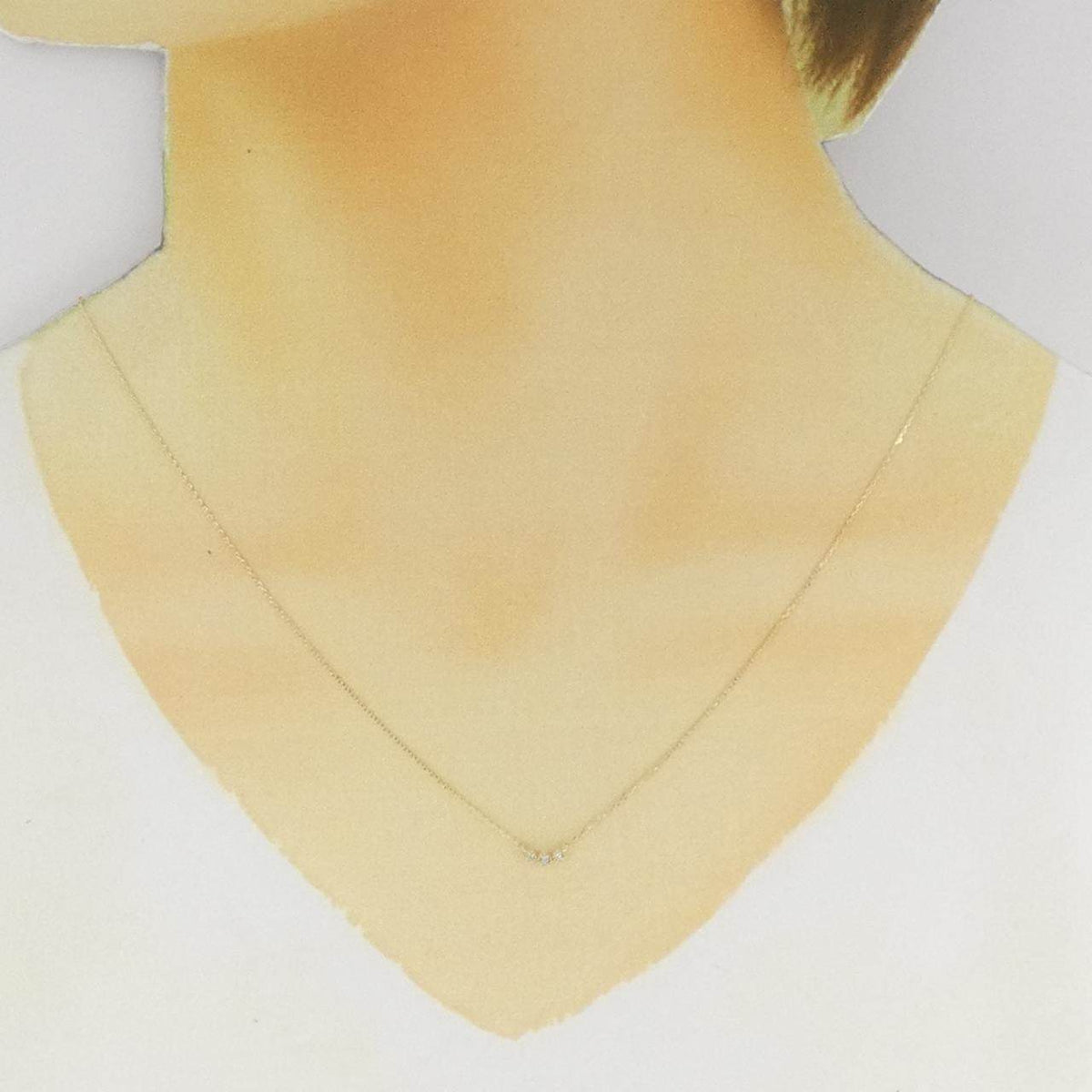 エテ K10イエローゴールドダイヤモンドネックレス