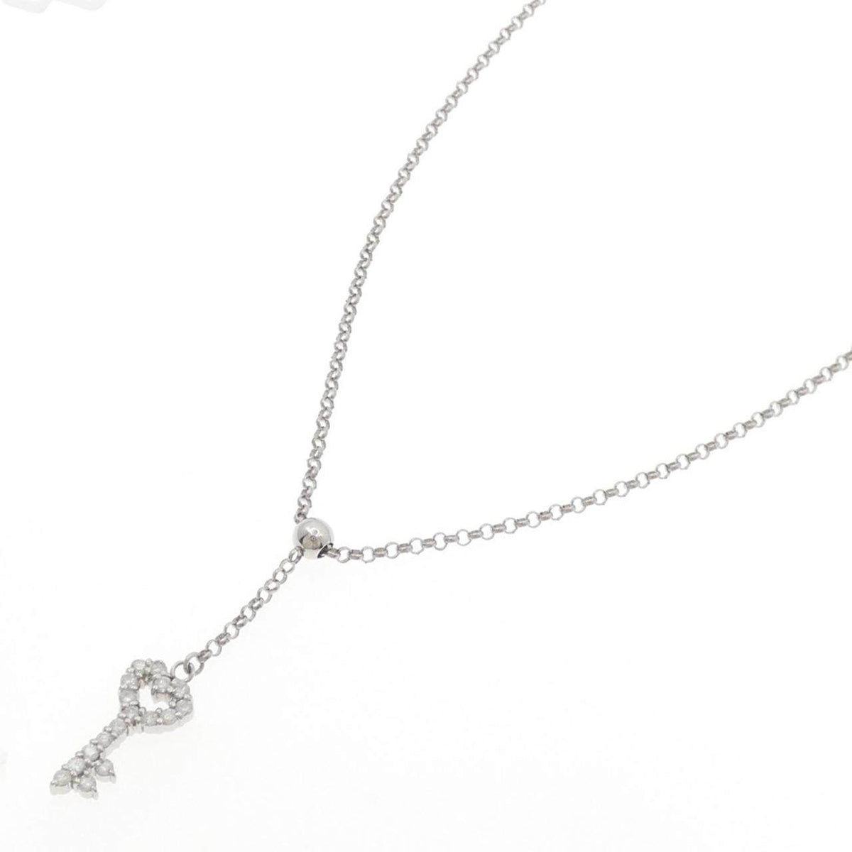 Pt850 ダイヤモンド キーネックレス