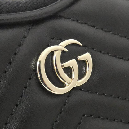 グッチ GGマーモント レザーショルダーバッグ