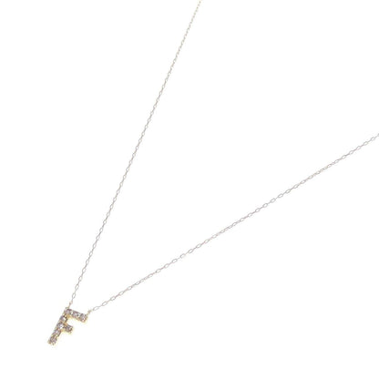 Au750イニシャルFダイヤモンドネックレス