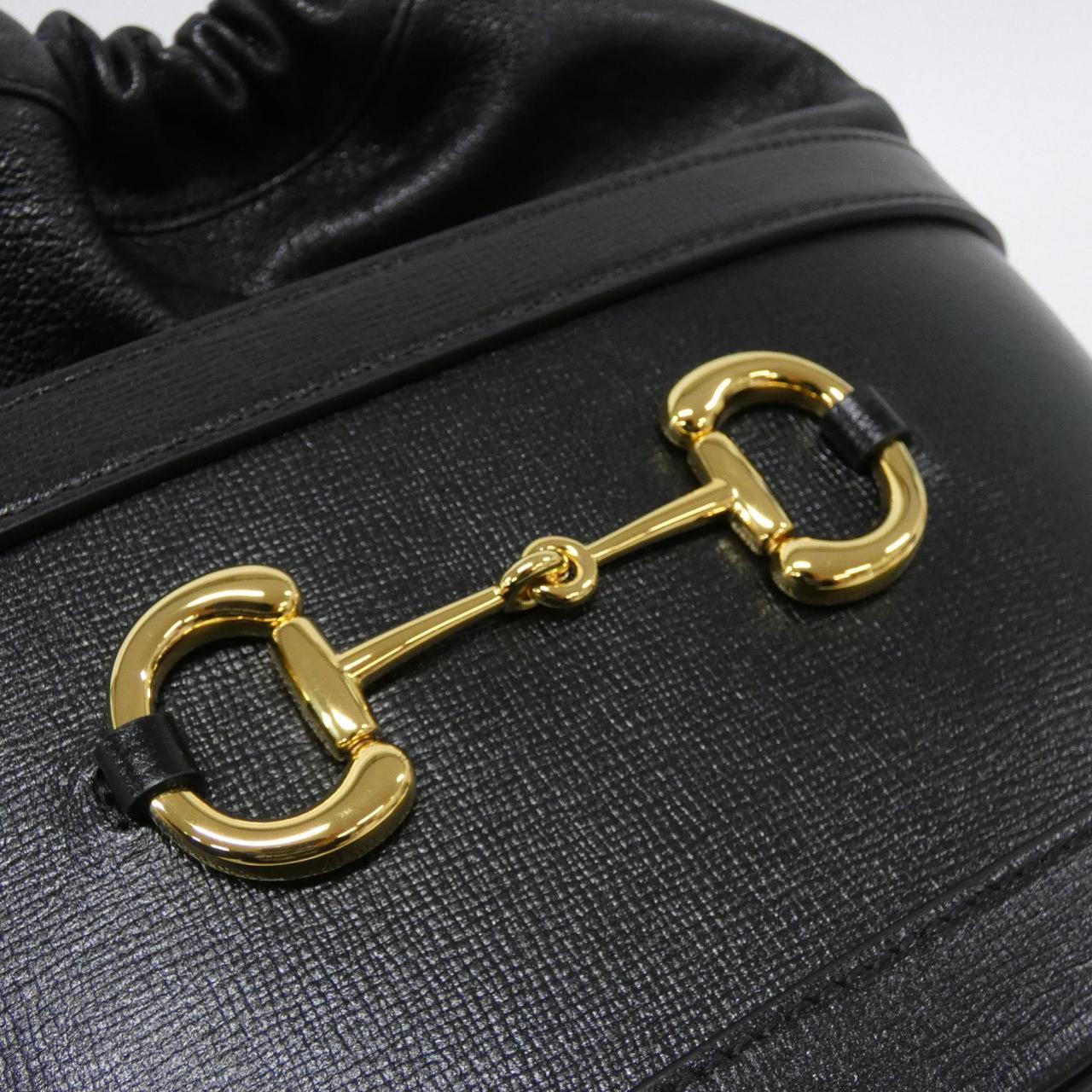 グッチ HORSEBIT 1955 レザー ショルダーバッグ