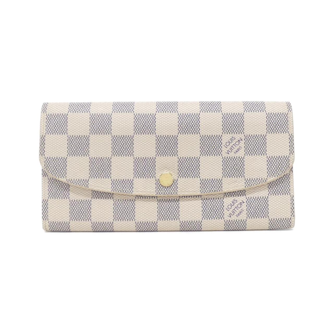 ルイヴィトン ポルトフォイユエミリー ダミエアズール 長財布