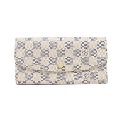 ルイヴィトン ポルトフォイユエミリー ダミエアズール 長財布
