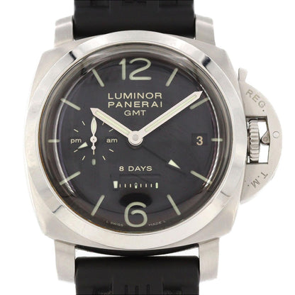 パネライ ルミノール1950 8DAYS GMT ステンレススチール 腕時計