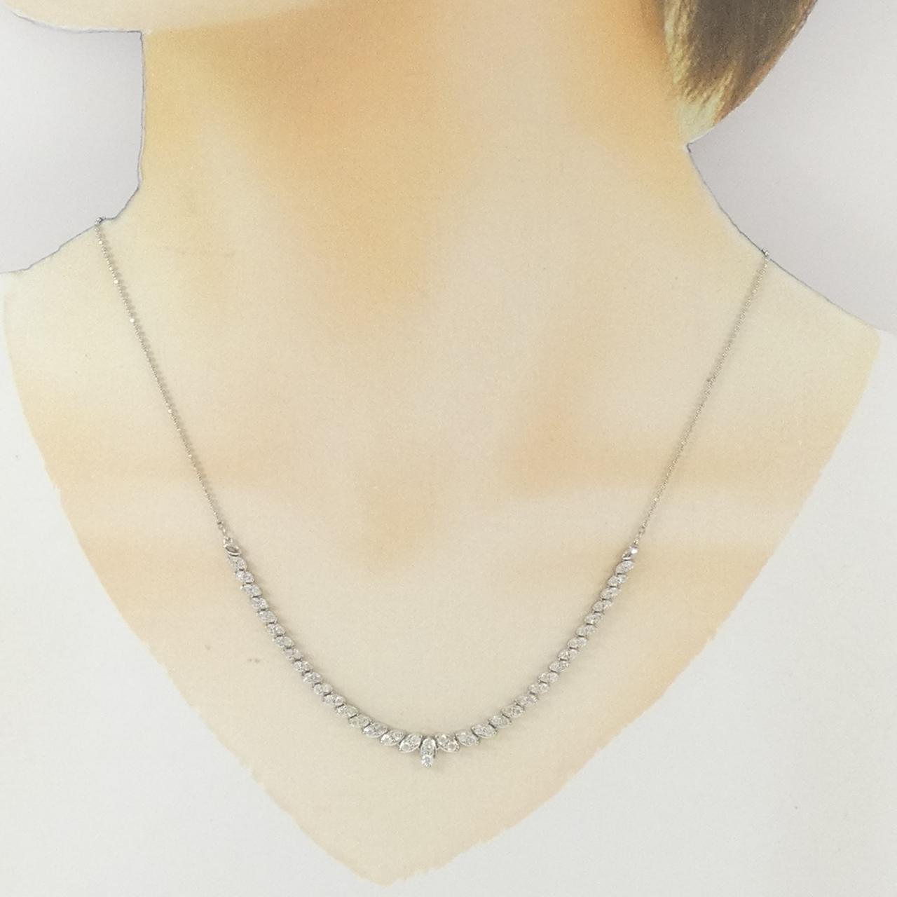 プラチナ850 ダイヤモンド ネックレス