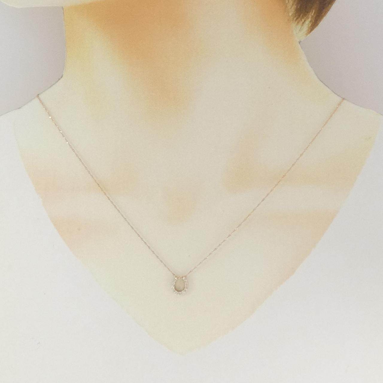 K18ピンクゴールド ダイヤモンド ホースシュー ネックレス