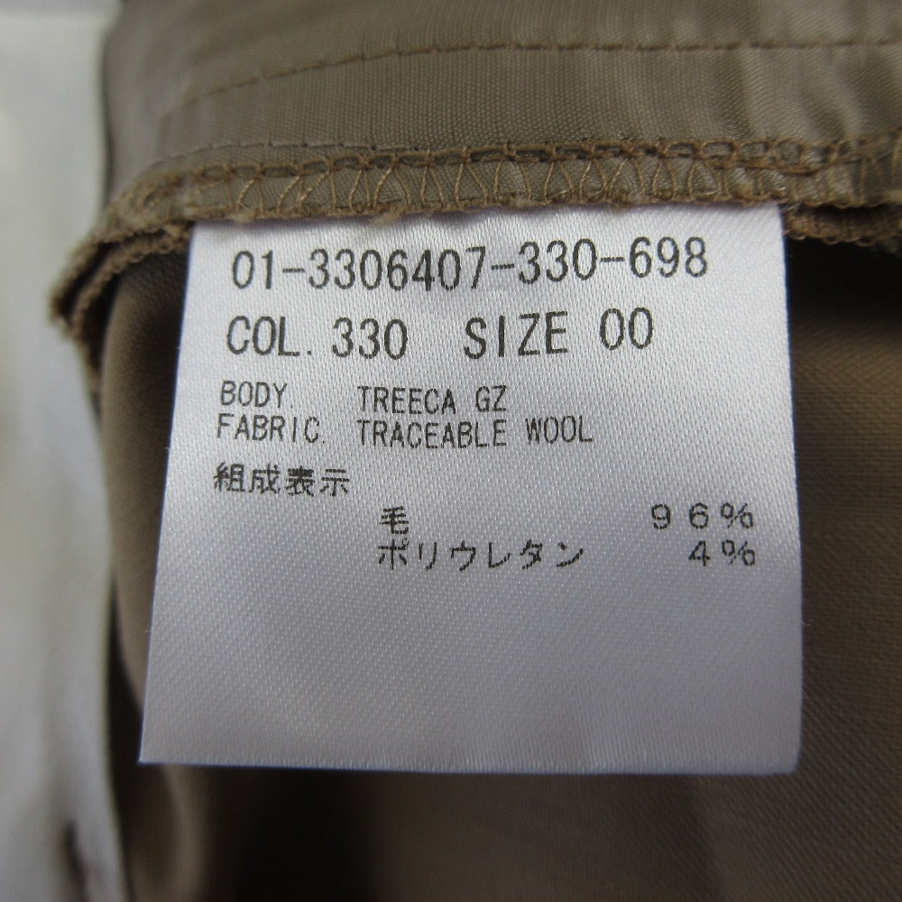 セオリー TRACEABLE WOOL TREECA GZ ウール ストレッチ スラックスパンツ