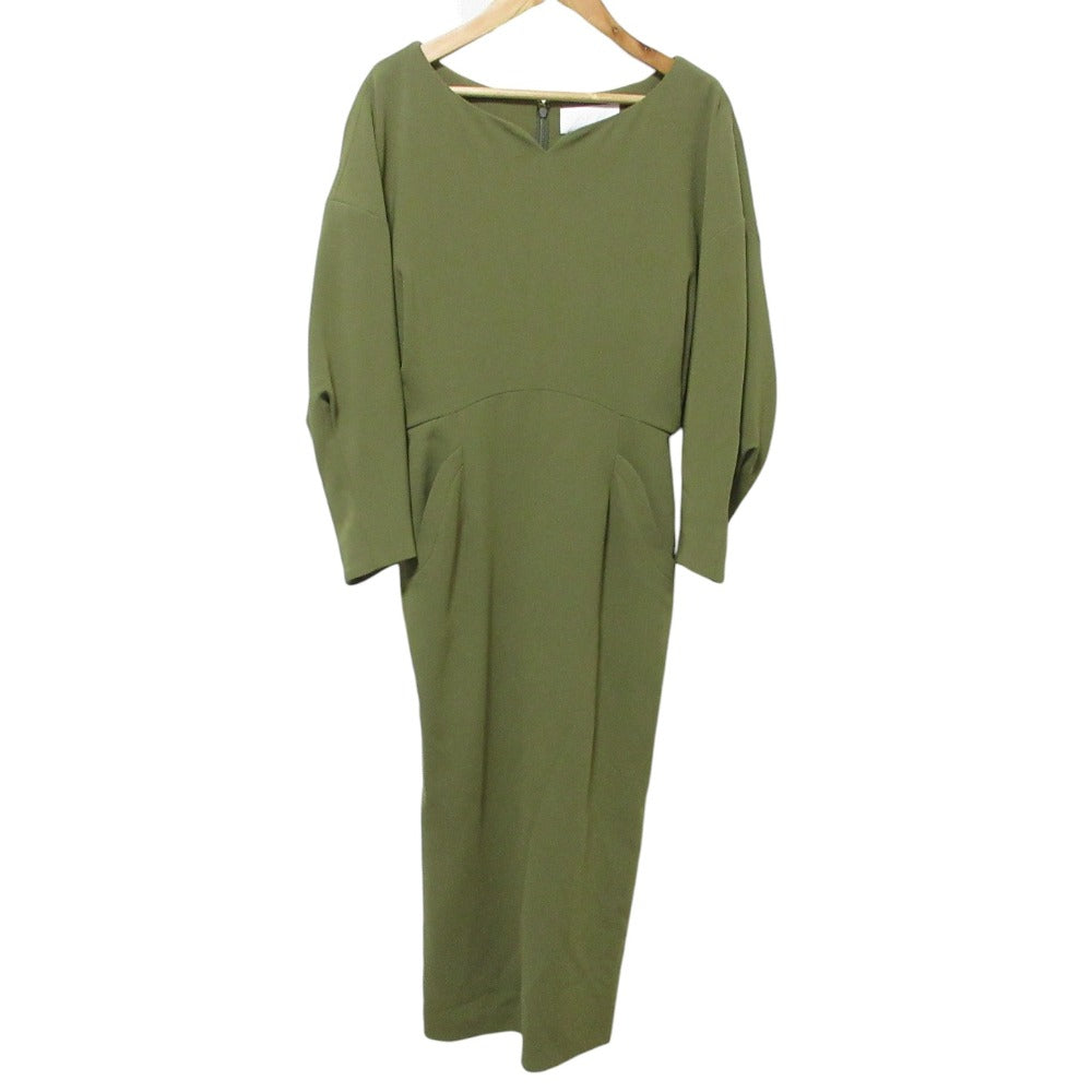 マメクロゴウチ Curved Line Neck ドレス