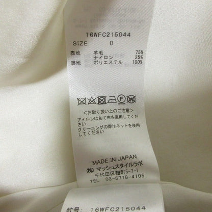 スタイリング ウールノーカラーコクーンスリーブコート