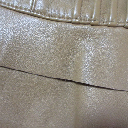 アナイ ラムレザー ノーカラージャケット