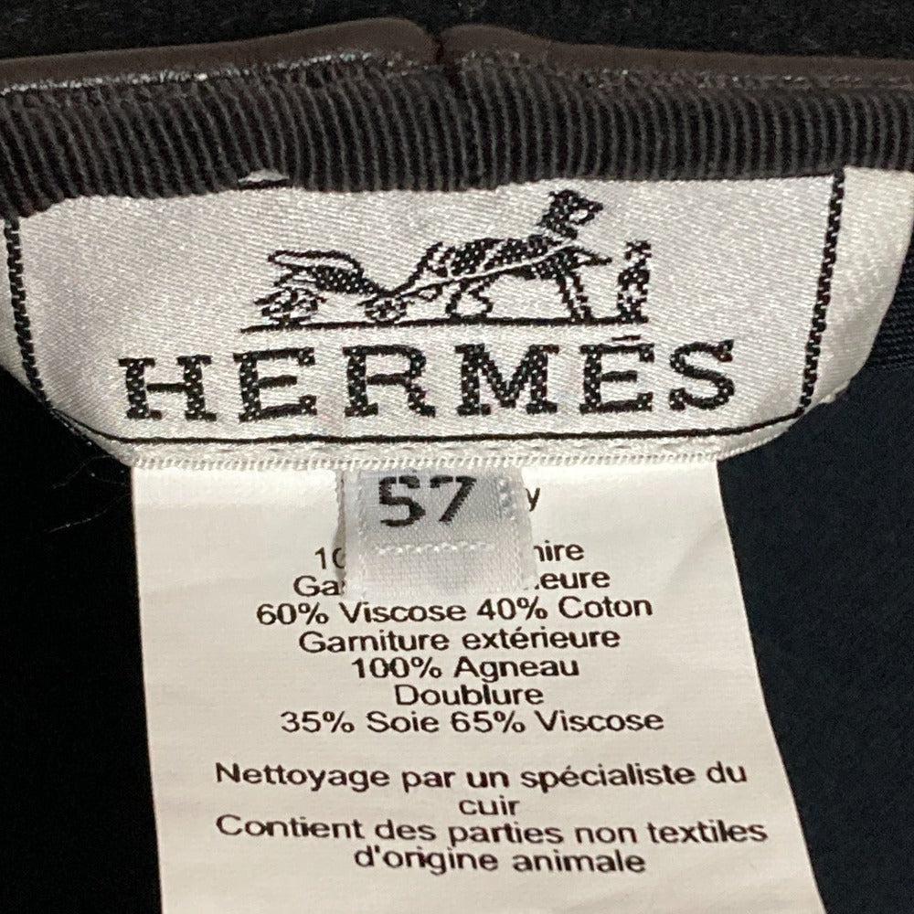 エルメス カシミヤ ベレー帽 サイズ57