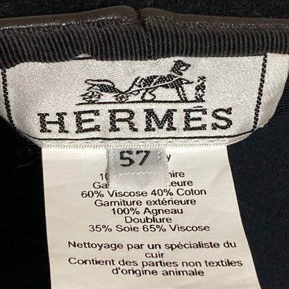 エルメス カシミヤ ベレー帽 サイズ57