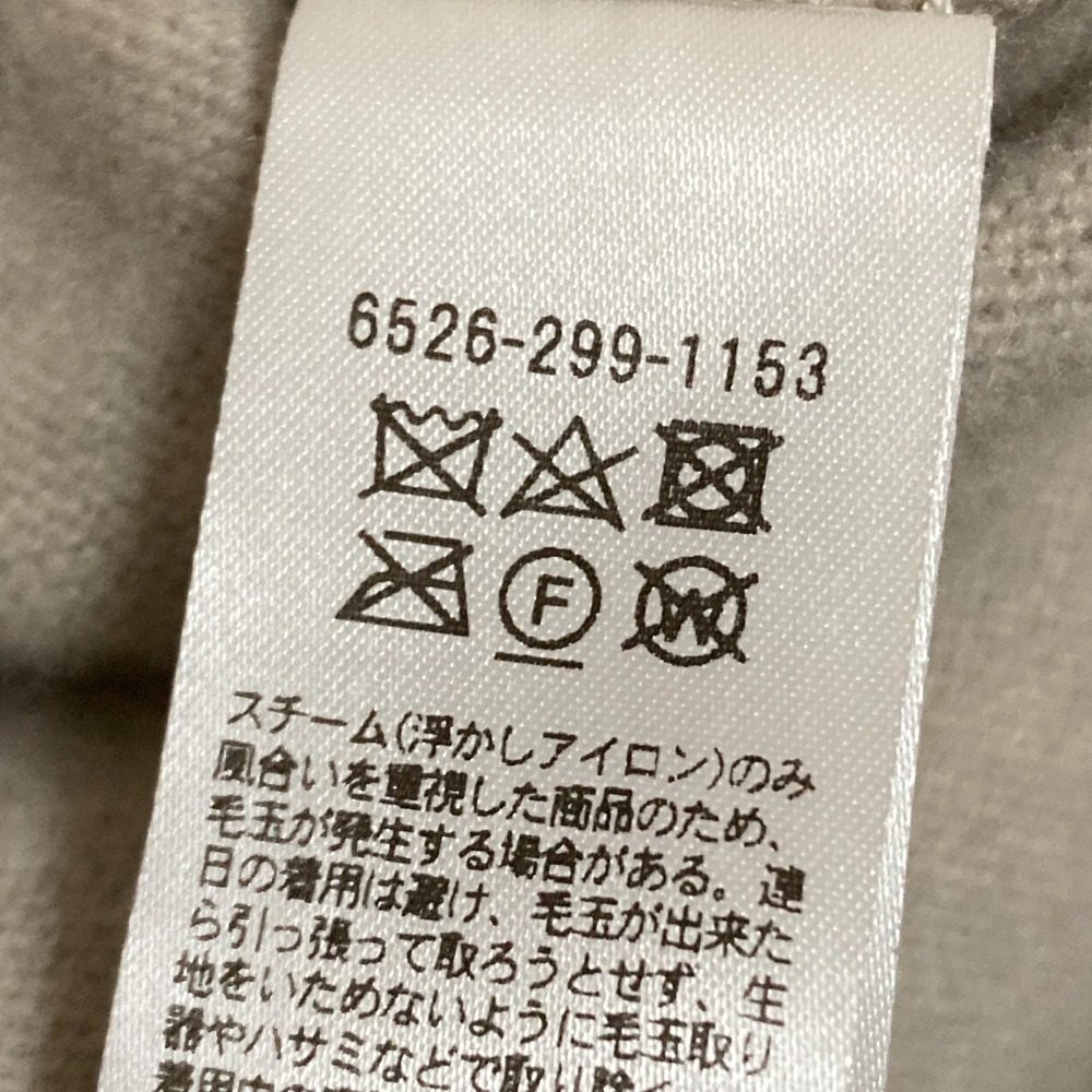 ドゥロワー 12G天竺編みタートルネックニットワンピース