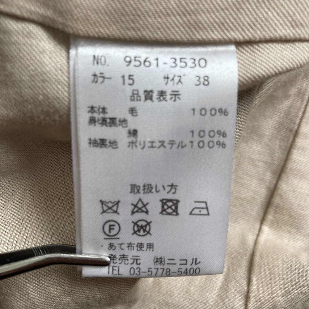ブティックニコル ウールチェスターコート