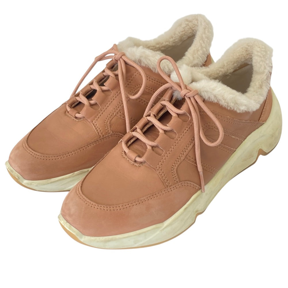 エコー WARM LINED CHUNKY レザースニーカー