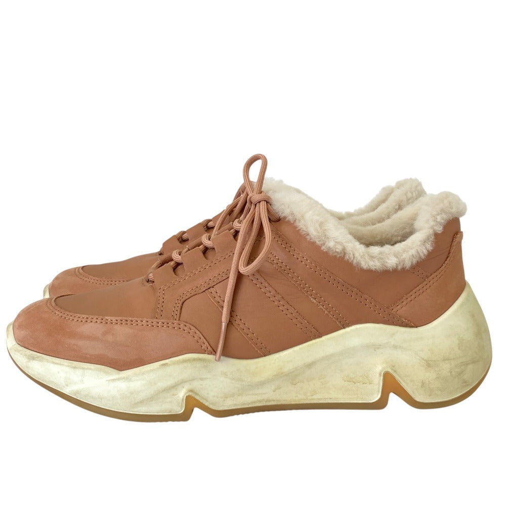 エコー WARM LINED CHUNKY レザースニーカー