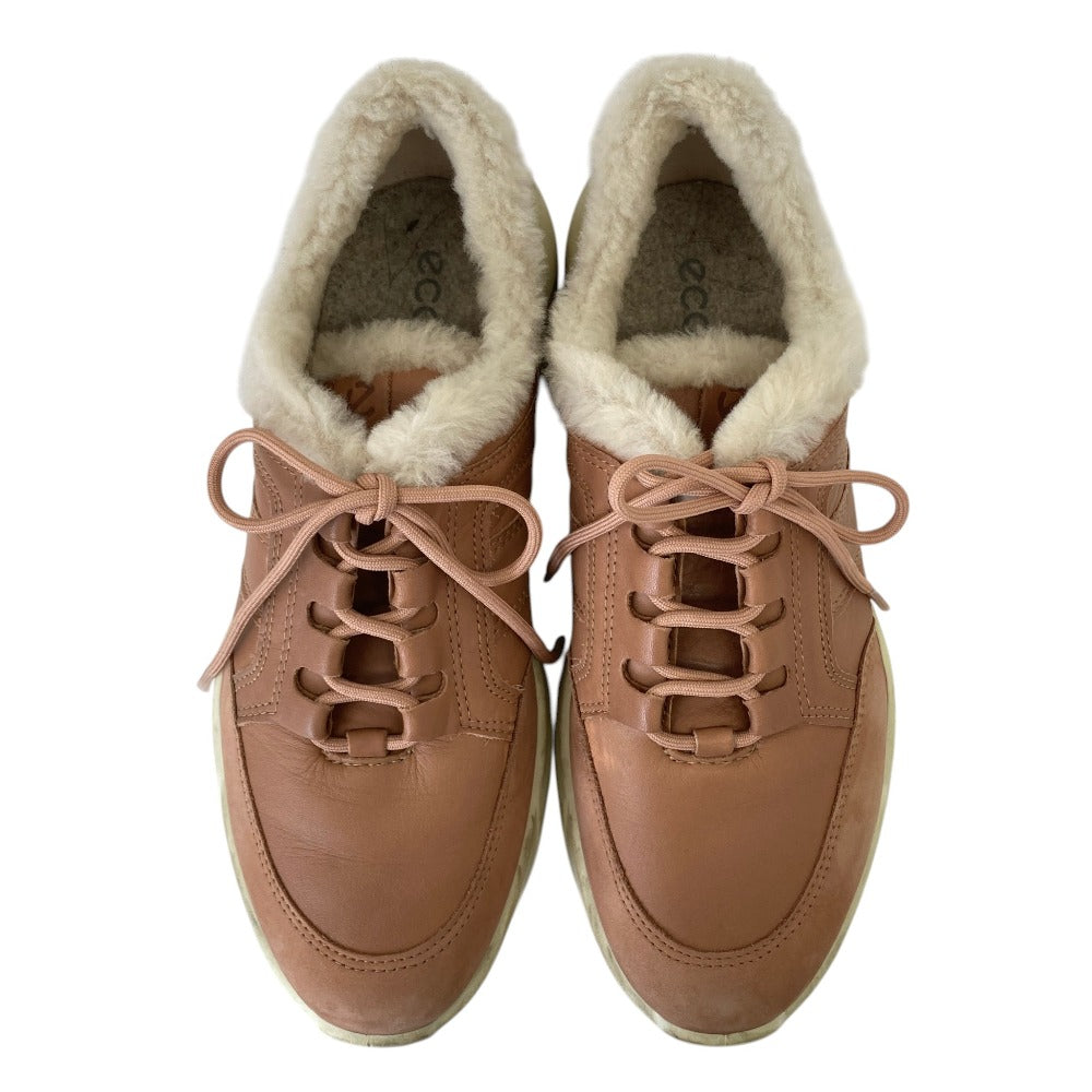 エコー WARM LINED CHUNKY レザースニーカー