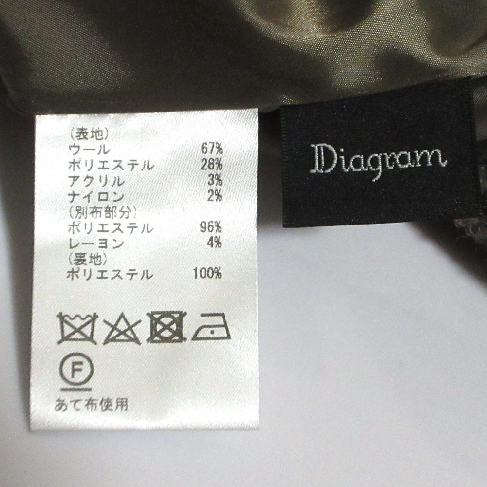 ダイアグラム シャギーチェック ミニスカート