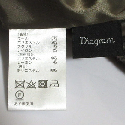 ダイアグラム シャギーチェック ミニスカート