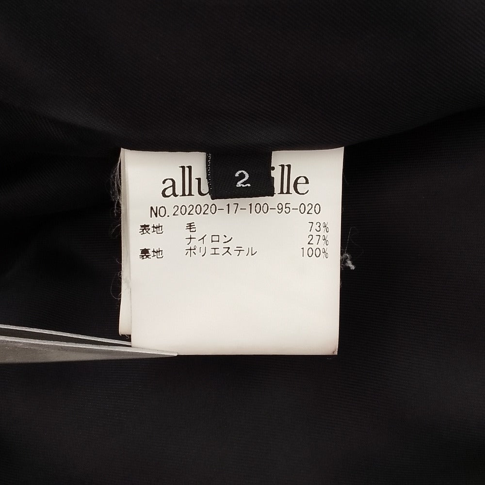 アルアバイル ウールノーカラーコート
