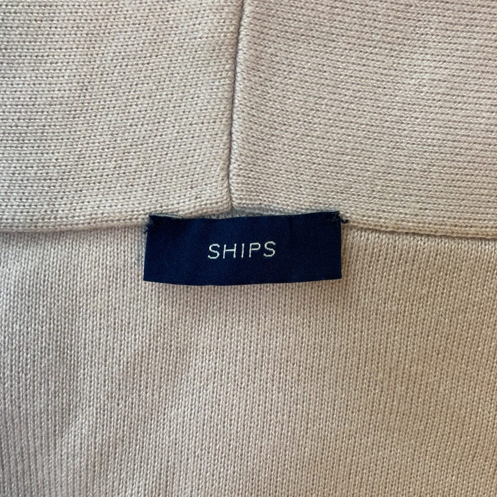 SHIPS ウールロングニットコート