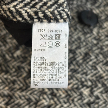ブラミンク ヘリンボーンツイード ダブルブレストコート