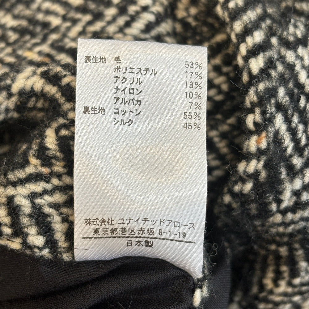 ブラミンク ヘリンボーンツイード ダブルブレストコート