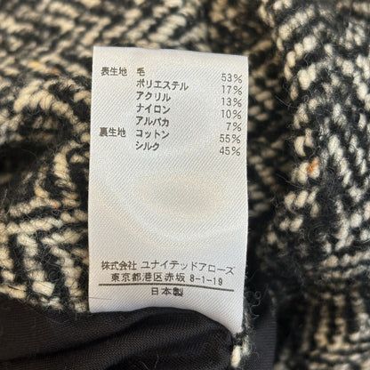 ブラミンク ヘリンボーンツイード ダブルブレストコート