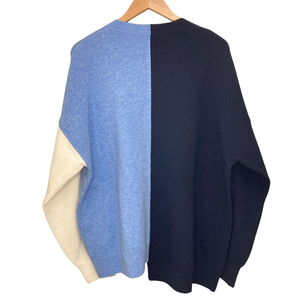ロエベ アナグラム刺繍 ウールアシンメトリーニット