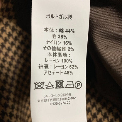 ポロ・ラルフローレン 千鳥格子ウールテーラードジャケット