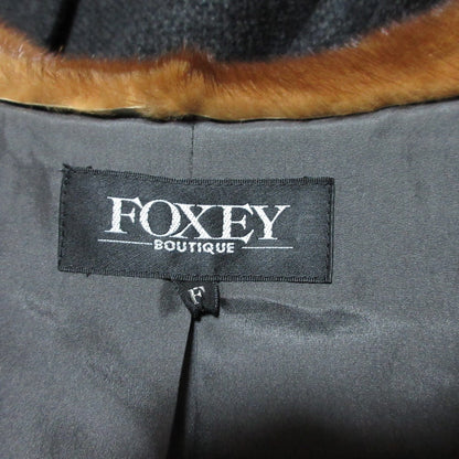 FOXEY ミンクファー カシミヤ ウール ロングコート