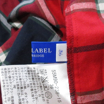 ブルーレーベルクレストブリッジ チェック長袖シャツ