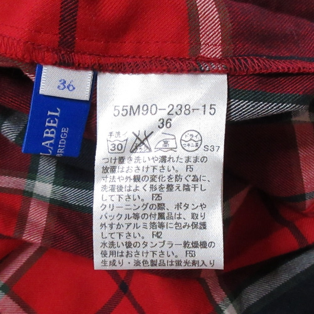 ブルーレーベルクレストブリッジ チェック長袖シャツ