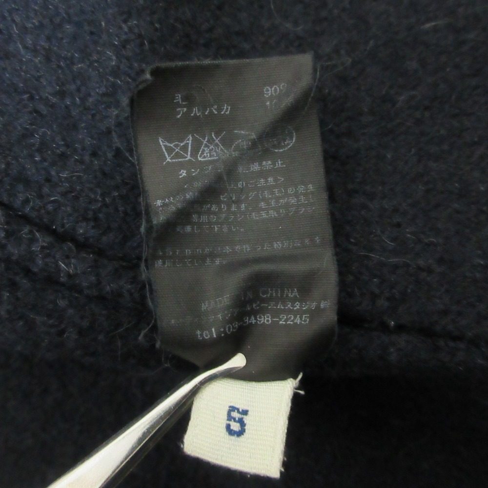 45R ウールアルパカフーディーコート