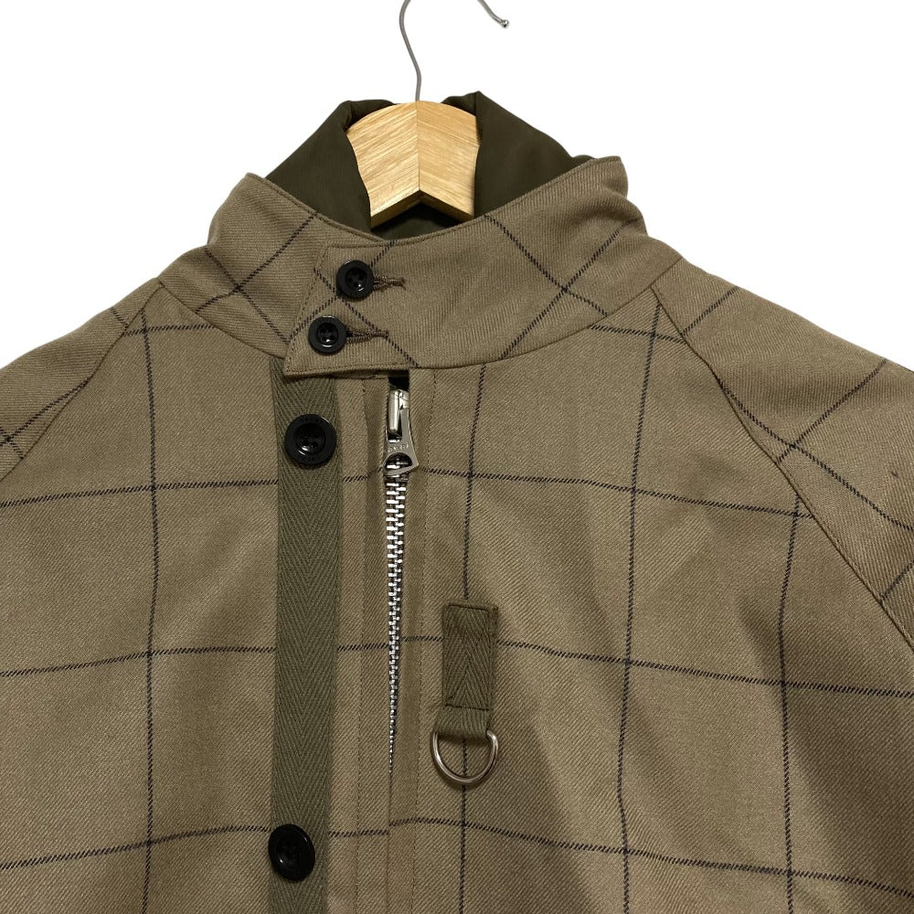 サカイ Windowpane ブルゾン ジャケット
