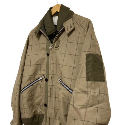 サカイ Windowpane ブルゾン ジャケット
