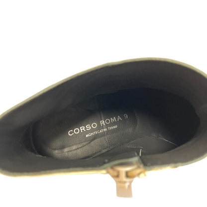 CORSO ROMA 9 スクエアトゥショートブーツ