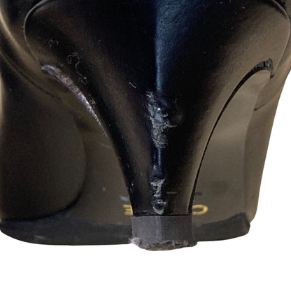 セリーヌ レザーサイドゴアアンクルブーツ