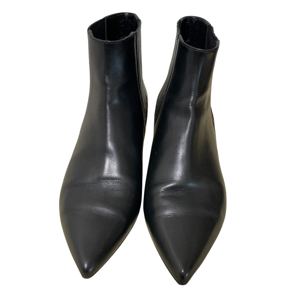 セリーヌ レザーサイドゴアアンクルブーツ