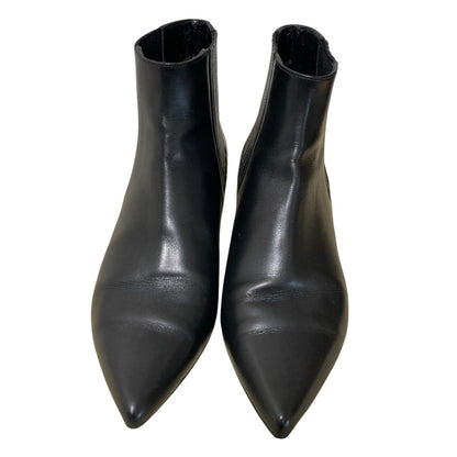 セリーヌ レザーサイドゴアアンクルブーツ