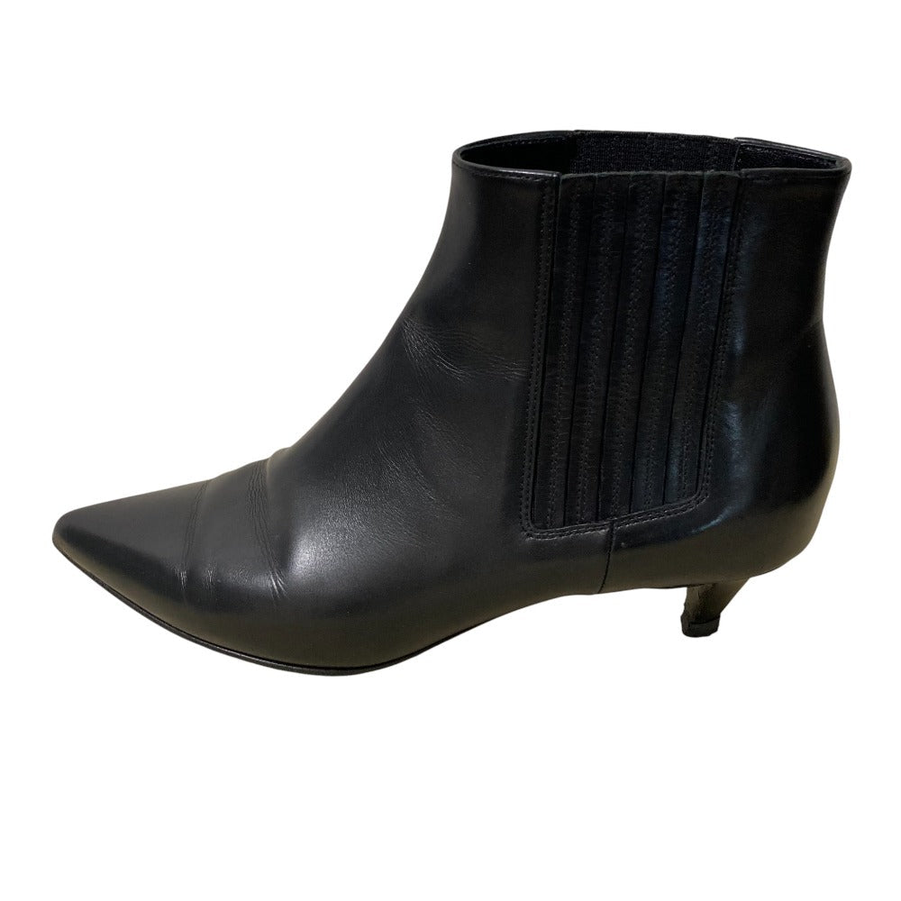 セリーヌ レザーサイドゴアアンクルブーツ