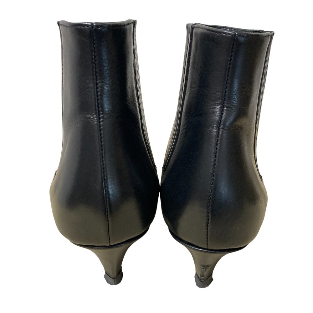 セリーヌ レザーサイドゴアアンクルブーツ