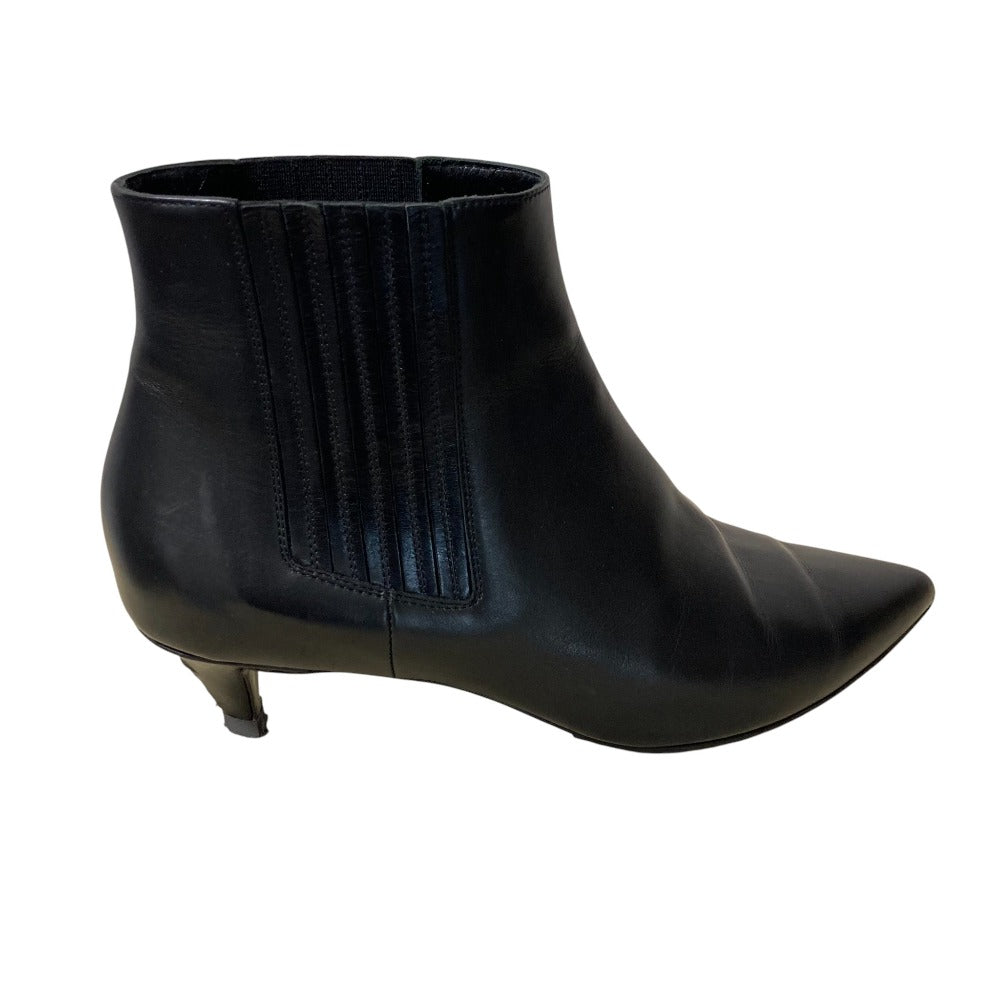 セリーヌ レザーサイドゴアアンクルブーツ